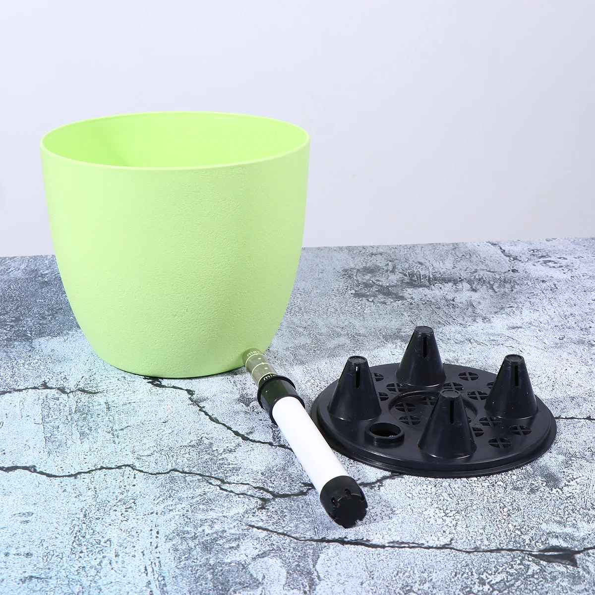 Automatic Water Absorption Plant Flower Pot Round Shape Design Self Watering Garden Pot for Home Office Desk Decor Green
Automatic Water Absorption Plant Flower Pot Round Shape Design Self Watering Garden Pot for Home Office Desk Decor Green