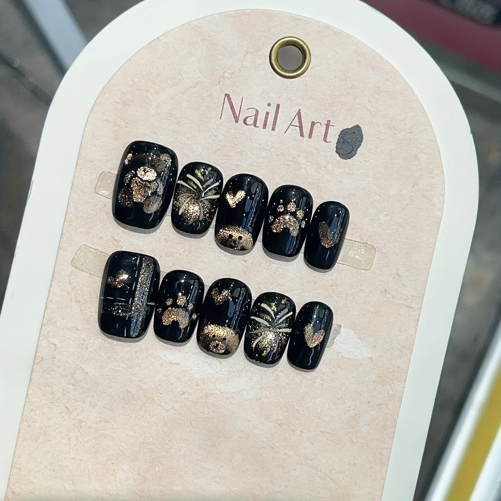 10pcs Hanmade Press on Nails Hand-Painted Teddy Panda Eyes Chasing Light Flashing Full Coverage Nails for Women&Girl Fake Nail
10pcs Hanmade Press on Nails Hand-Painted Teddy Panda Eyes Chasing Light Flashing Full Coverage Nails for Women&Girl Fake Nail