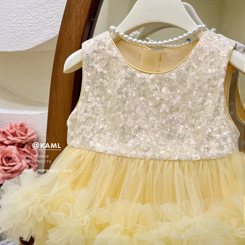 Girls' dress 2025 summer new Korean version western-style children's super fairy mesh princess skirt, baby girl vest gauze skirt
Girls' dress 2025 summer new Korean version western-style children's super fairy mesh princess skirt, baby girl vest gauze skirt