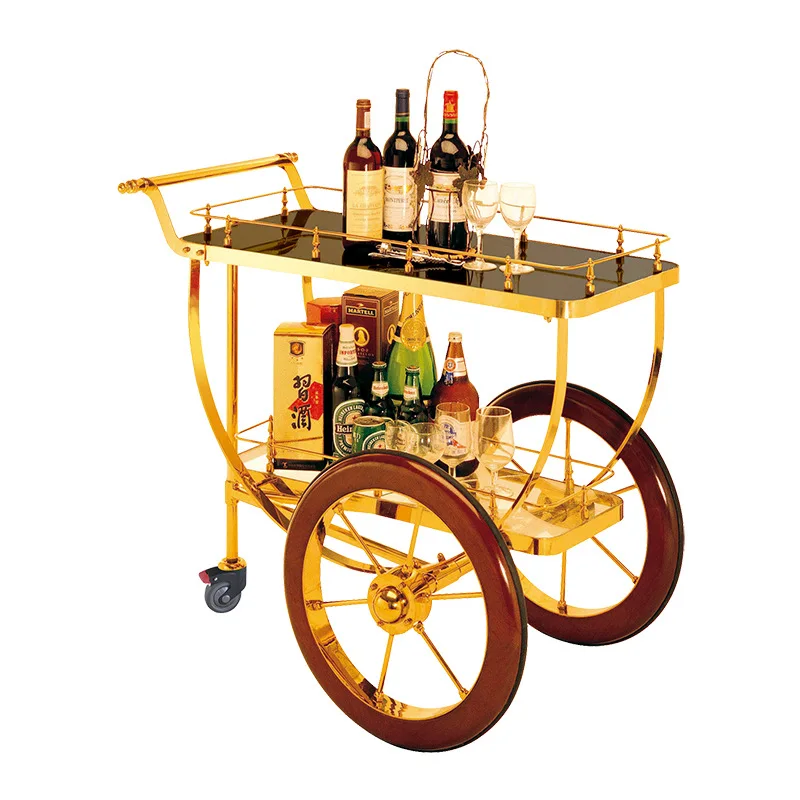 Stainless steel wine cart European snack cart tea cart
Stainless steel wine cart European snack cart tea cart