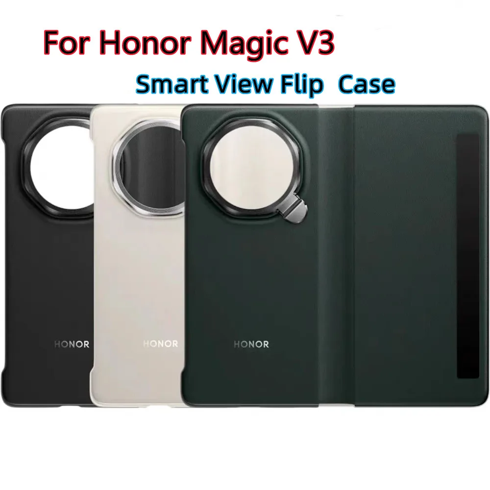 New For Honor Magic V3 Smart View Window Flip Leather Case Official Auto Sleep Wake UP Shockproof Shell & Kickstand Bracket
New For Honor Magic V3 Smart View Window Flip Leather Case Official Auto Sleep Wake UP Shockproof Shell & Kickstand Bracket