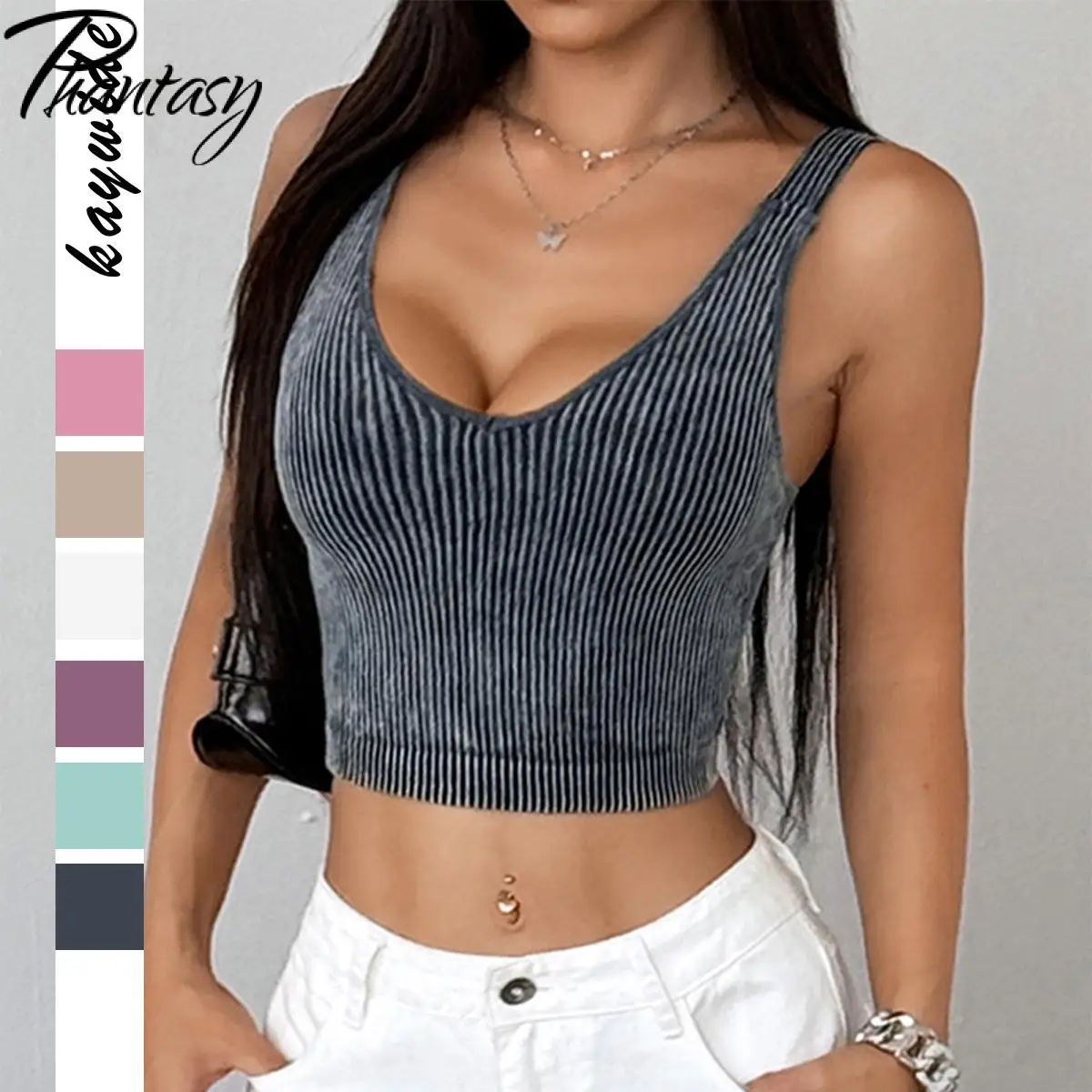 Phantasy Solid Color Tops Y2K Sports Style Camisole T-Shirt Vest Sexy V Neck Sleeveless Yoga Top Soft And Comfortable Tank Top
Phantasy Solid Color Tops Y2K Sports Style Camisole T-Shirt Vest Sexy V Neck Sleeveless Yoga Top Soft And Comfortable Tank Top