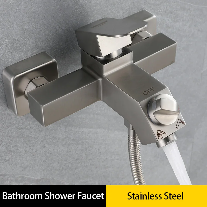 Stainless Steel Bathroom Shower Faucet Wall Mounted Full Shower System Set Triple Hot and Cold Water Mixer Control Valve Switch
Stainless Steel Bathroom Shower Faucet Wall Mounted Full Shower System Set Triple Hot and Cold Water Mixer Control Valve Switch