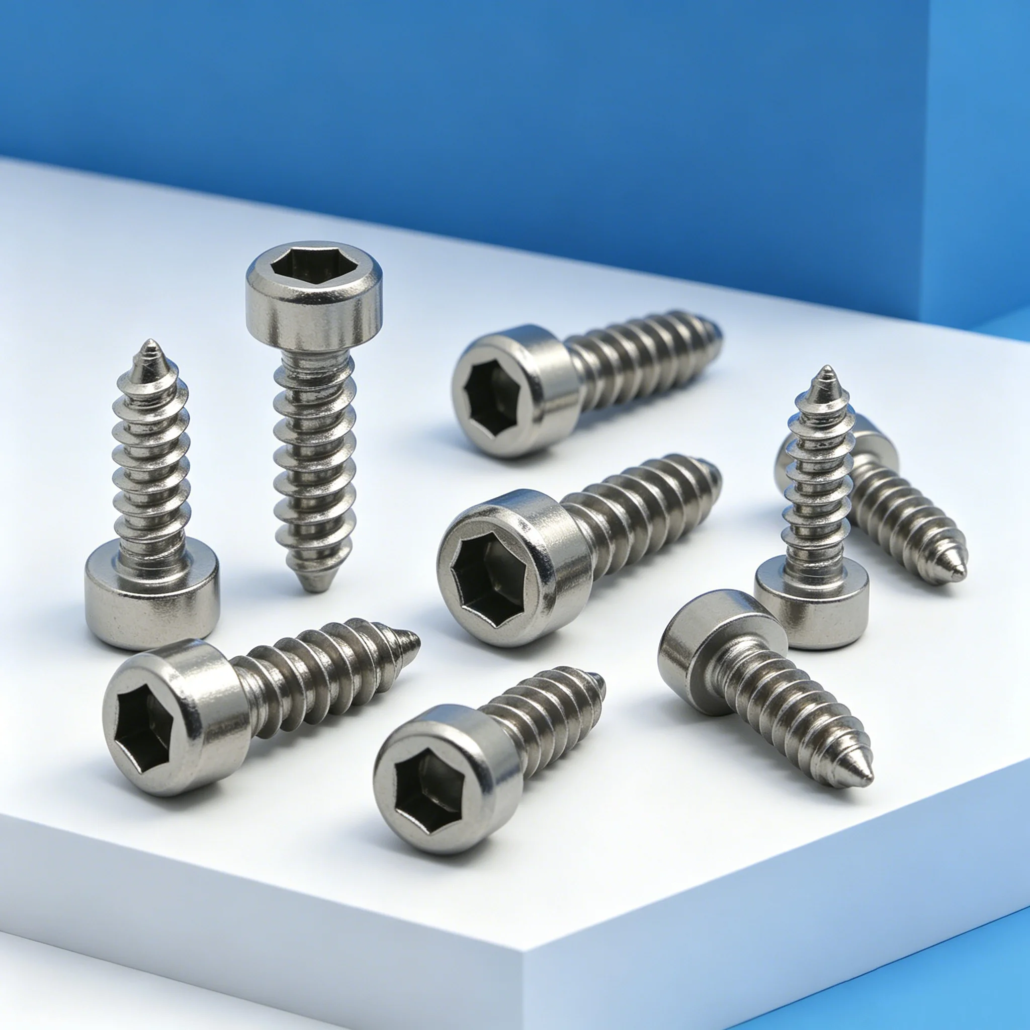 Durable 304 Steel Hexagon Screws Self-Tapping Fastener for DIY Repair M1.7-M5 Sharp Point Allen Head Self Tapping Screws 50-500P
Durable 304 Steel Hexagon Screws Self-Tapping Fastener for DIY Repair M1.7-M5 Sharp Point Allen Head Self Tapping Screws 50-500P