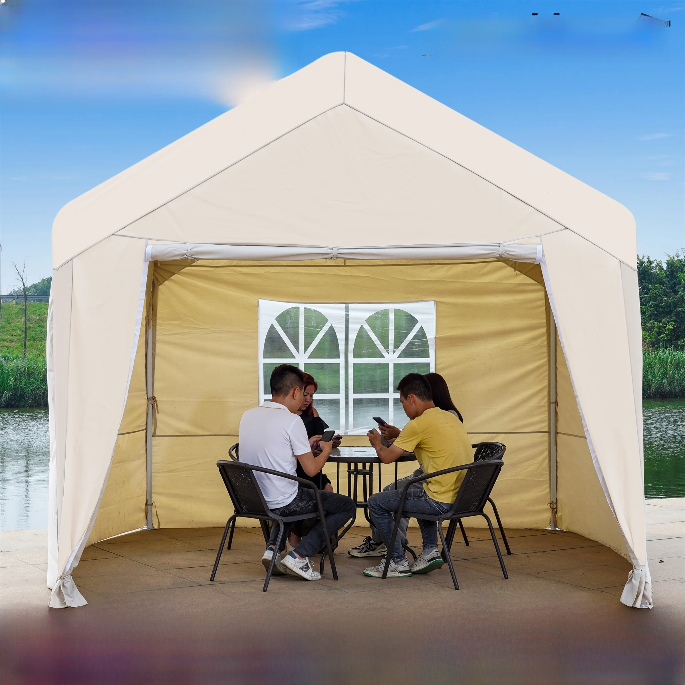 Thiened Tent Sunade elter Winter Outdoor Stall Warm Windproof Rainproof Double Layer Steel Frame Cam Travel Gear
Thiened Tent Sunade elter Winter Outdoor Stall Warm Windproof Rainproof Double Layer Steel Frame Cam Travel Gear