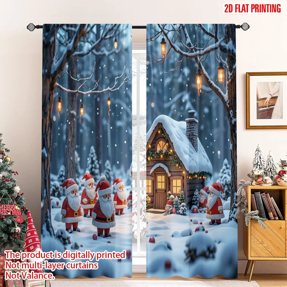 2pcs 2D flat printing Merry Christmas Popular Window Curtains Gnome Winter Forest Christmas Birds Fabric Without Electricity 0
2pcs 2D flat printing Merry Christmas Popular Window Curtains Gnome Winter Forest Christmas Birds Fabric Without Electricity 0
