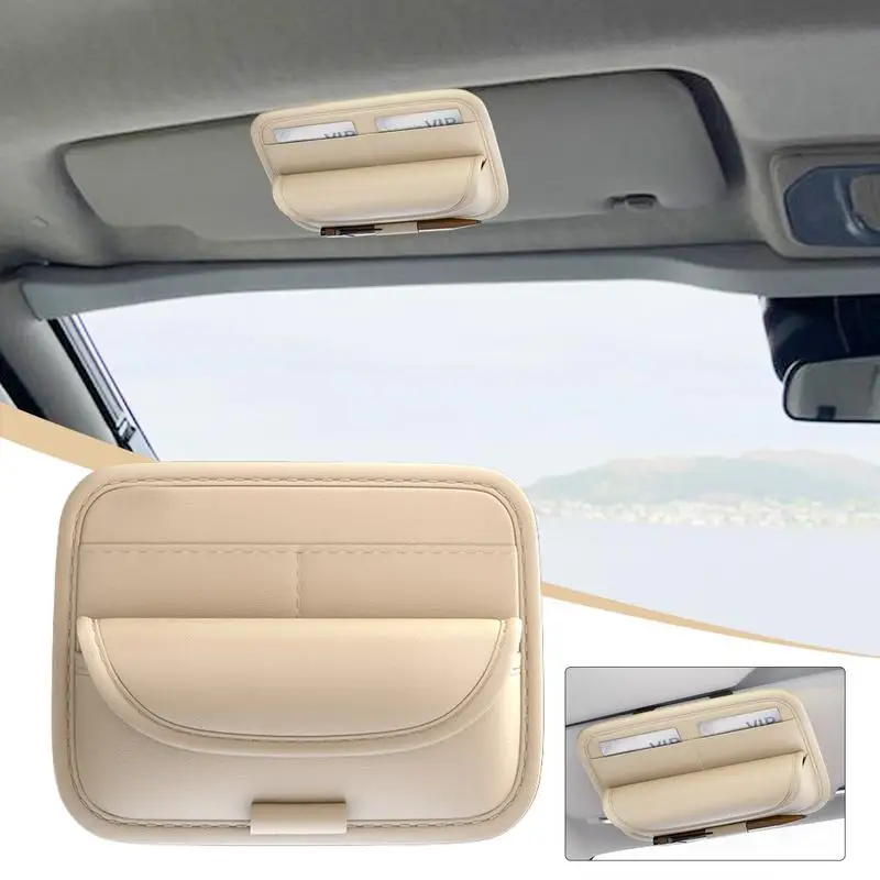 Car Sun Visor Glasses Case Pu Leather Wear-Resistant Sunglasses Holder Storage Box Universal Eyeglasses Organizer Bag Accessory
Car Sun Visor Glasses Case Pu Leather Wear-Resistant Sunglasses Holder Storage Box Universal Eyeglasses Organizer Bag Accessory