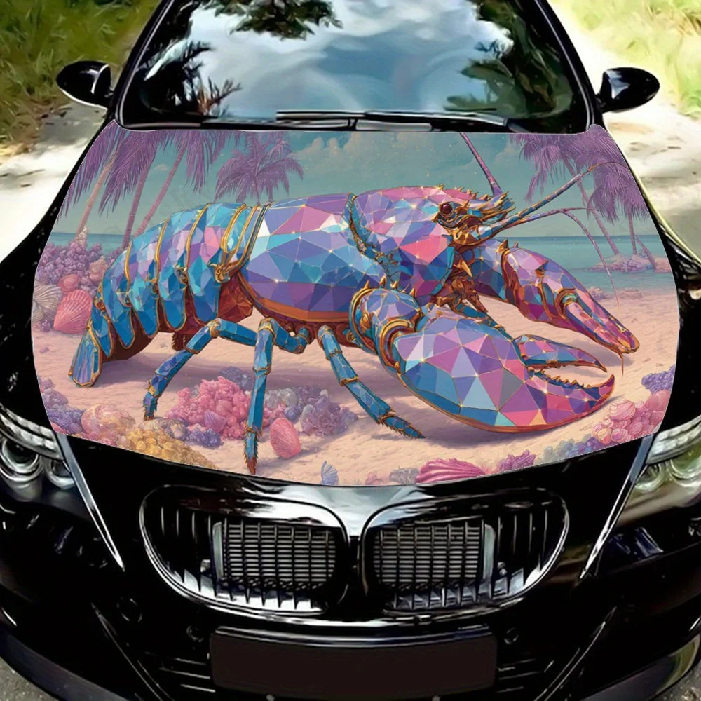Colorful Lobster Print car hood stickers, waterproof self-adhesive, scratch resistant, easy to stick, durable car PVC stickers,
Colorful Lobster Print car hood stickers, waterproof self-adhesive, scratch resistant, easy to stick, durable car PVC stickers,