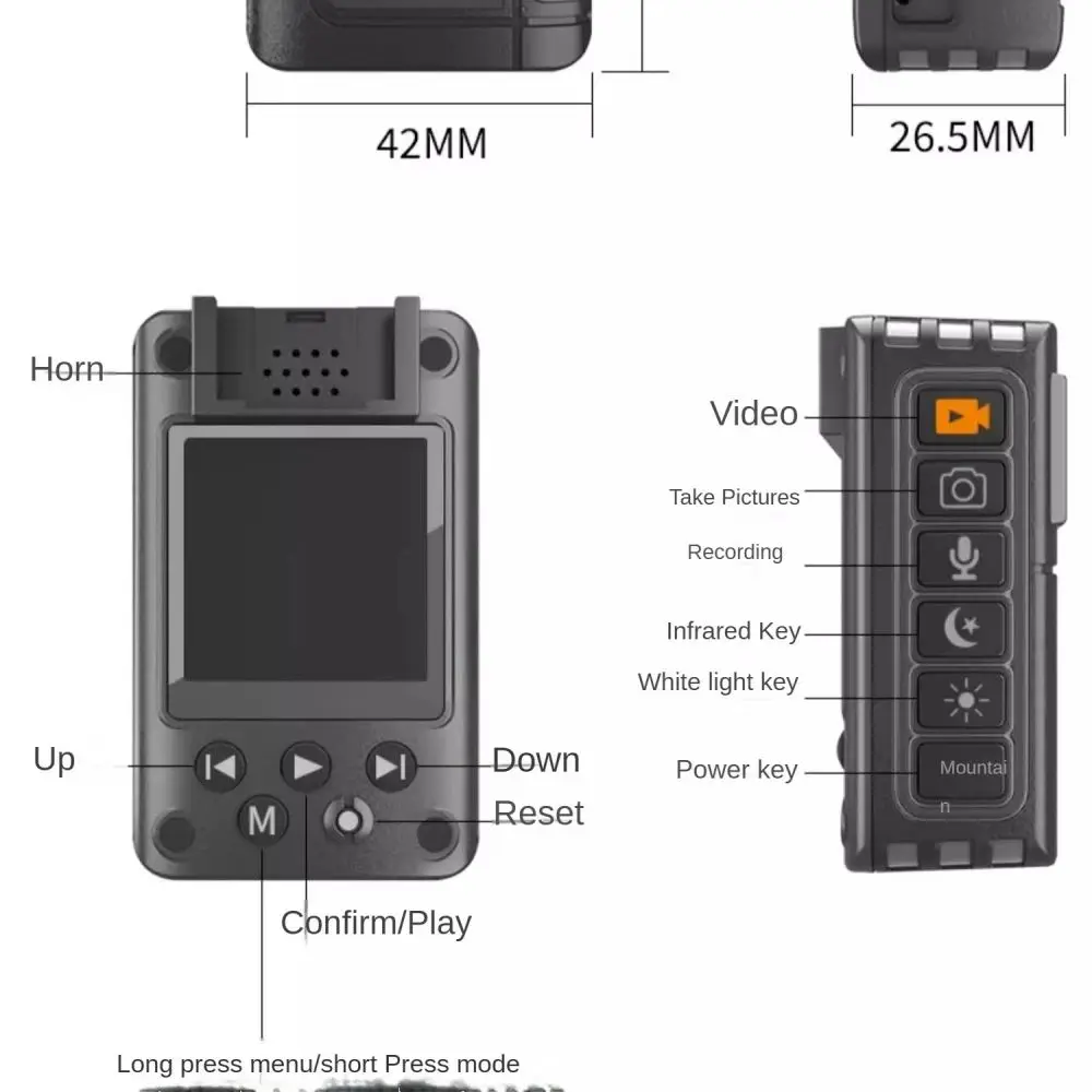 NCZOBOE Black Video 4K Mini Removable Battery Video Recorder Waterproof Drop Resistance Night Vision Body Camera
NCZOBOE Black Video 4K Mini Removable Battery Video Recorder Waterproof Drop Resistance Night Vision Body Camera