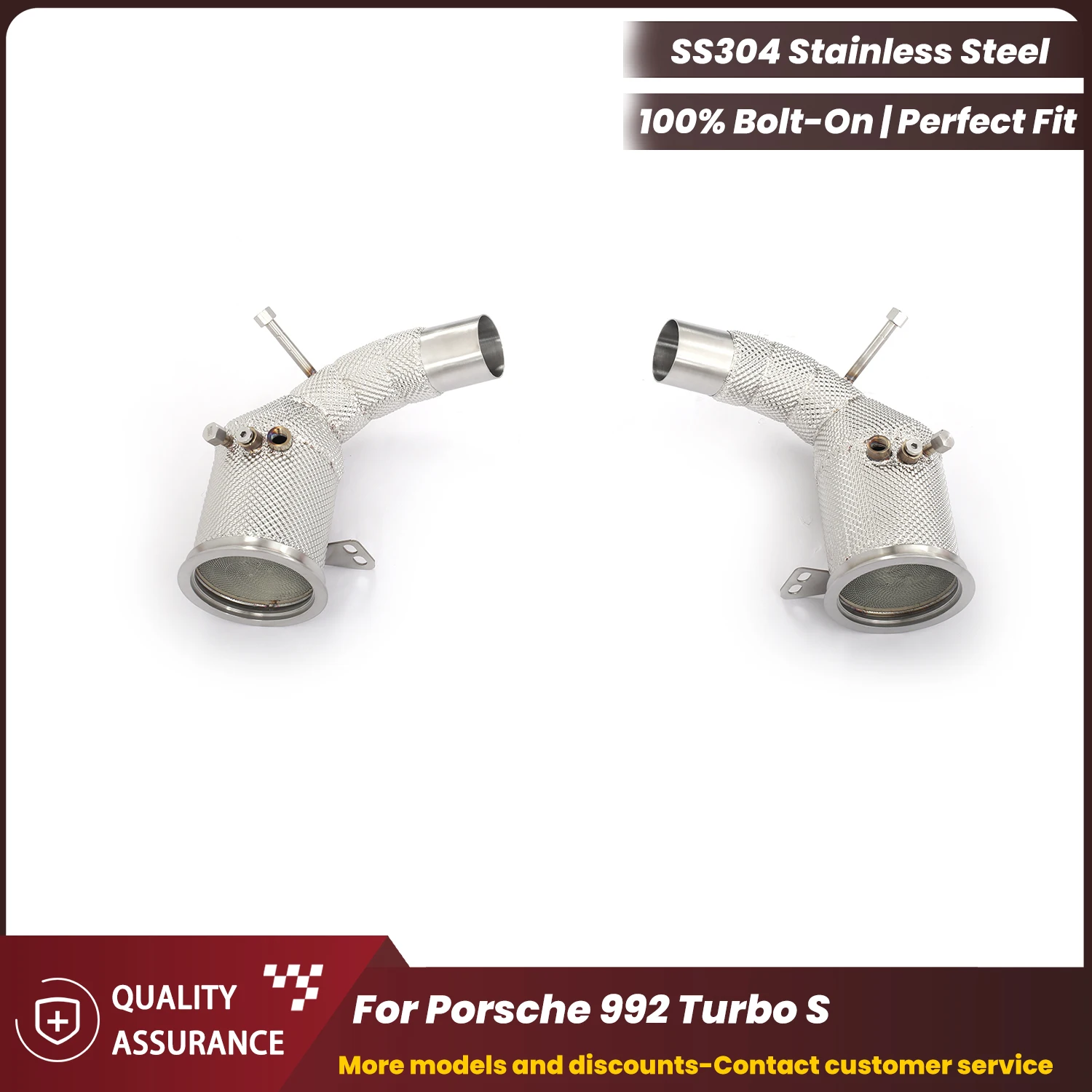 ECCF Sporty Downpipe With Heat Shield For Porsche 992 Turbo S With OPF Aggressive Exhaust Sound Performance Upgrade
ECCF Sporty Downpipe With Heat Shield For Porsche 992 Turbo S With OPF Aggressive Exhaust Sound Performance Upgrade