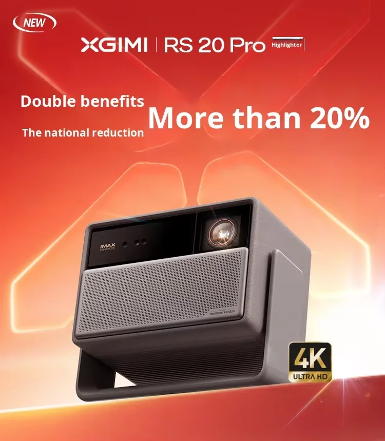 XGIMI RS 20 Pro High-Brightness 4K Home Theater 3D Ready Android OS Unlocked Three-color Laser Projector
XGIMI RS 20 Pro High-Brightness 4K Home Theater 3D Ready Android OS Unlocked Three-color Laser Projector