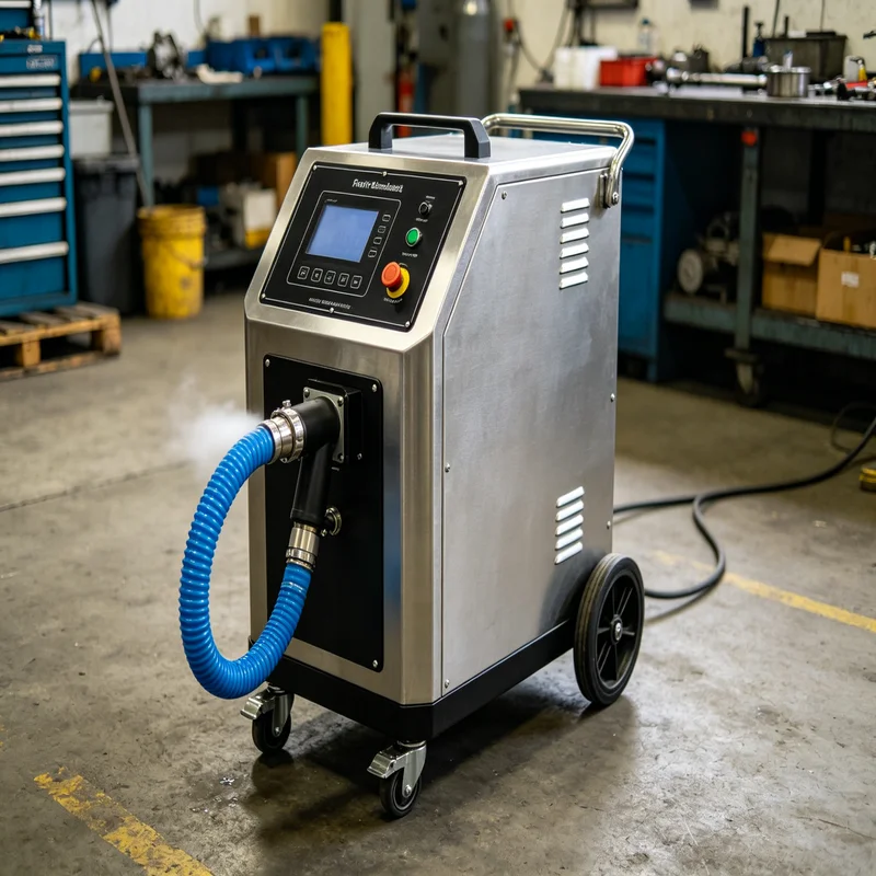 Industrial Dry Ice Cleaning Machine Rust Paint Remover Dry Ice Blast Cleaning Device
Industrial Dry Ice Cleaning Machine Rust Paint Remover Dry Ice Blast Cleaning Device