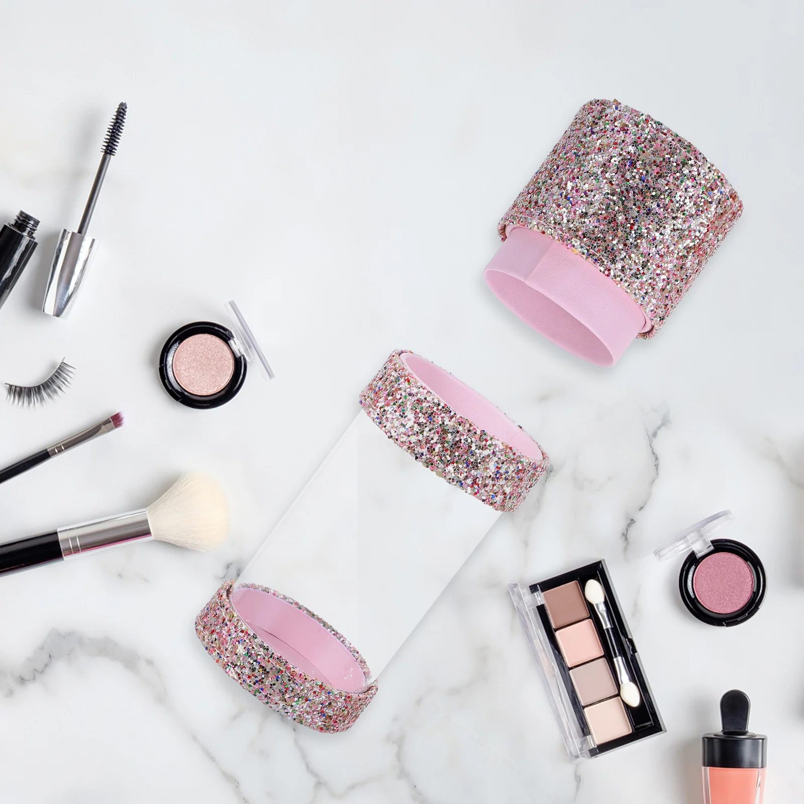 Two Compartment Glitter Makeup Box Brush Storage Holder for Makeup Brushes Cosmetics Pencils Desktop Organizer Container Case
Two Compartment Glitter Makeup Box Brush Storage Holder for Makeup Brushes Cosmetics Pencils Desktop Organizer Container Case