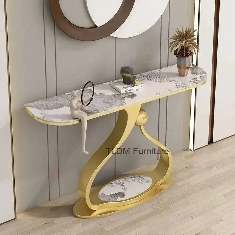 Stone Living Room Console Tables Vintage Hall Lobby Entrance Console Tables Modern Hallway Console Ingresso Moderno Furniture
Stone Living Room Console Tables Vintage Hall Lobby Entrance Console Tables Modern Hallway Console Ingresso Moderno Furniture