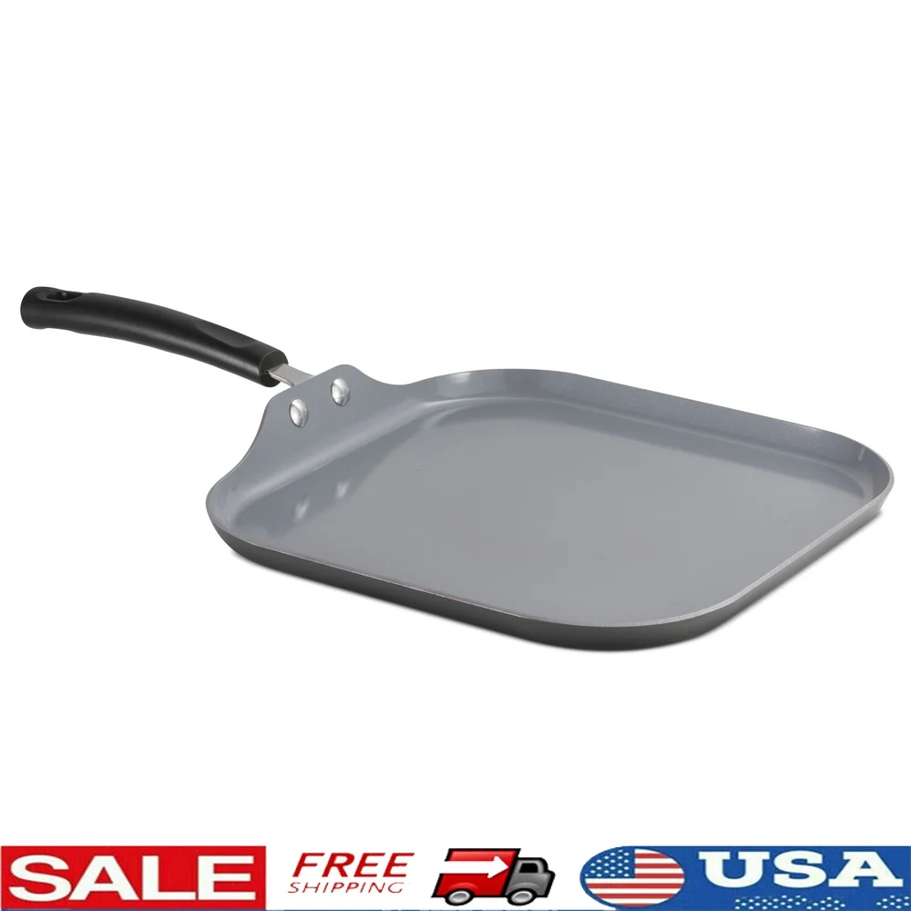 Керамическая квадратная сковорода с антипригарным покрытием, 11-дюймовая легкая ручка, которую можно мыть в посудомоечной машине, совместимая с электрическими газовыми варочными панелями
Керамическая квадратная сковорода с антипригарным покрытием, 11-дюймовая легкая ручка, которую можно мыть в посудомоечной машине, совместимая с электрическими газовыми варочными панелями
