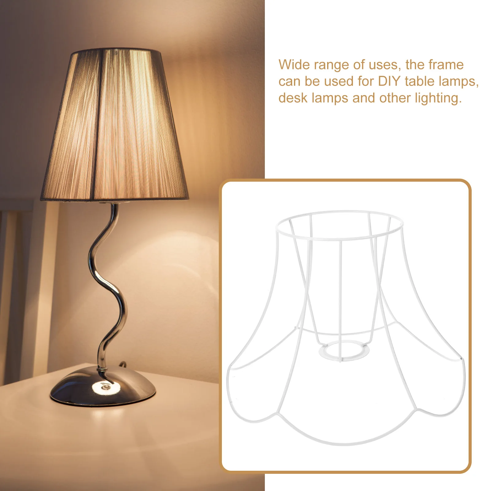 Metal Lamp Shade Frame Table Lamp DIY Frame Vintage Brackets Desk Light Cover Racks Sturdy Safe Office Cafe
Metal Lamp Shade Frame Table Lamp DIY Frame Vintage Brackets Desk Light Cover Racks Sturdy Safe Office Cafe
