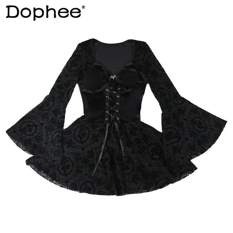 2025 New Japanese Original Dark Lolita Elegant Lady Dress Lace Flared Long Sleeve Vintage Temperament Waist Dress
2025 New Japanese Original Dark Lolita Elegant Lady Dress Lace Flared Long Sleeve Vintage Temperament Waist Dress