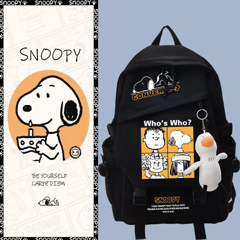 Периферийный мультяшный рюкзак Snoopy для школьников средней школы, большая вместительная школьная сумка, дорожный рюкзак большой вместимости
Периферийный мультяшный рюкзак Snoopy для школьников средней школы, большая вместительная школьная сумка, дорожный рюкзак большой вместимости