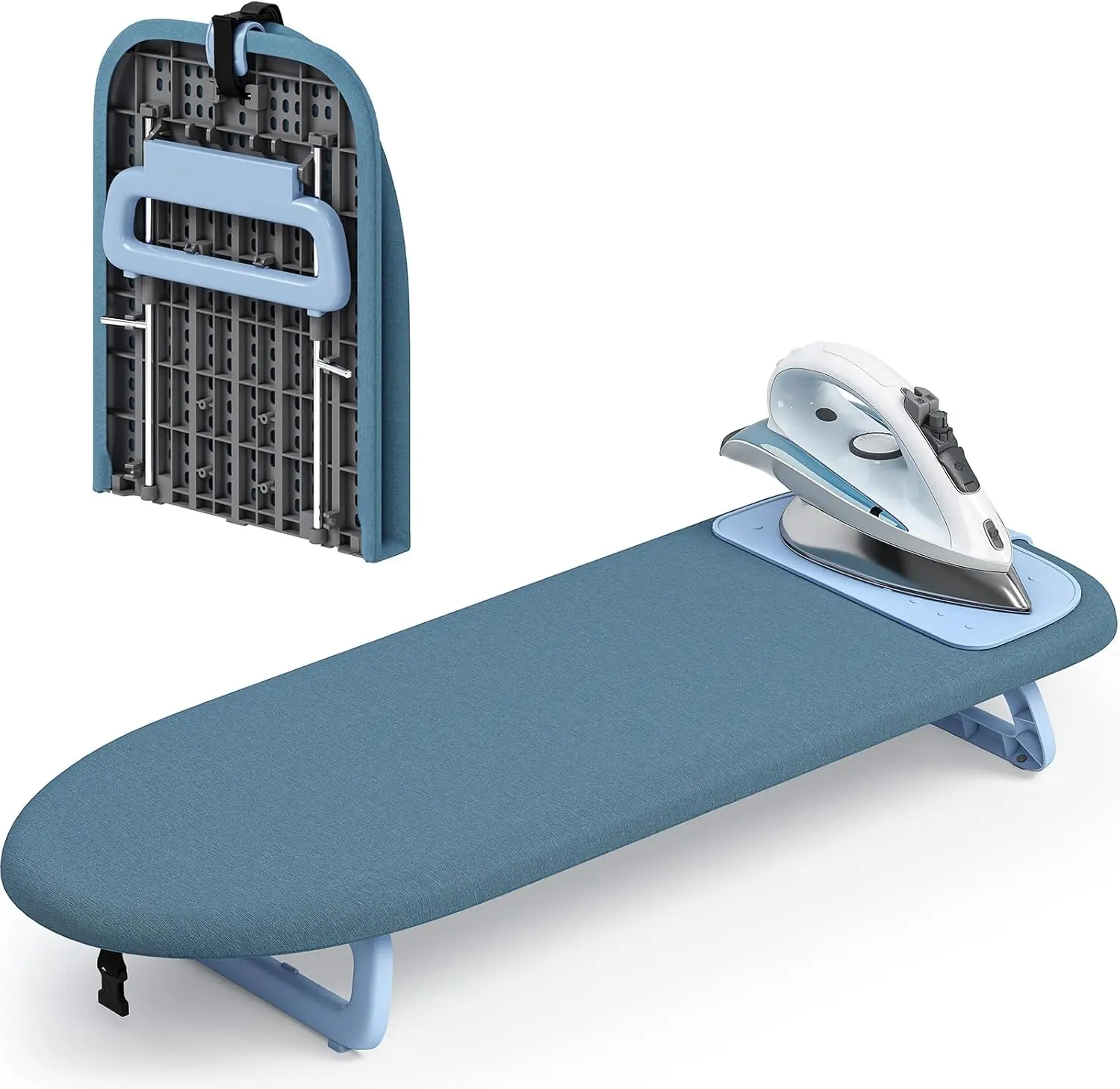 Compact Tabletop Ironing Board - Foldable Mini Iron Mat for Travel & Dorm, 12x32 Blue
Compact Tabletop Ironing Board - Foldable Mini Iron Mat for Travel & Dorm, 12x32 Blue