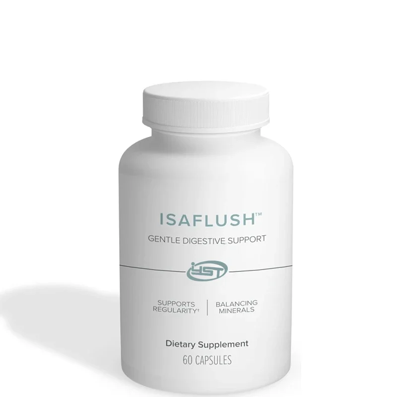 IsaFlush - Mild digestive support, balanced mineral promotion regularity - Non irritating laxatives -60 capsules
IsaFlush - Mild digestive support, balanced mineral promotion regularity - Non irritating laxatives -60 capsules