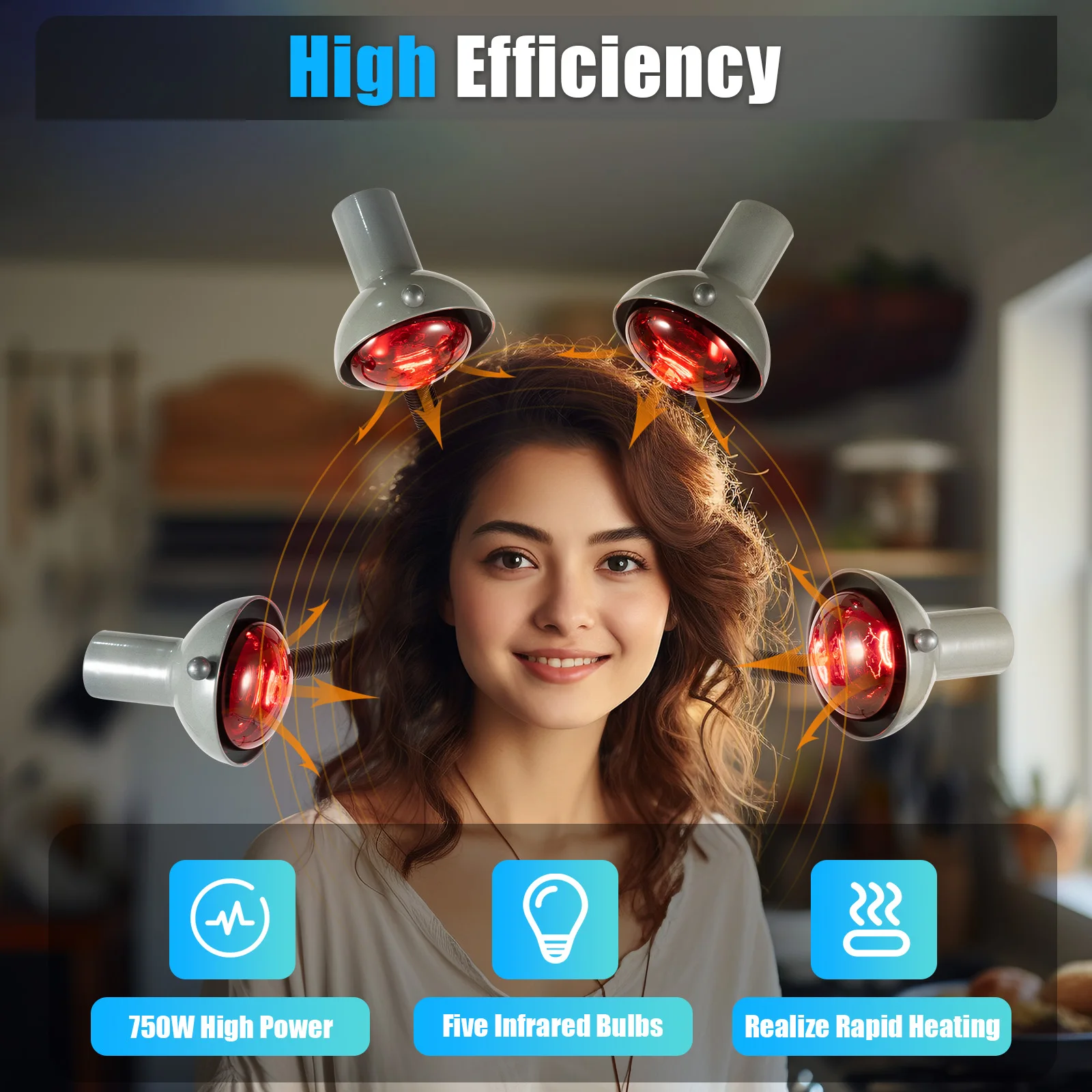 Hair Salon Hairdressing Flying Saucer Heating Machine 5-Head Salon Dryer Hair Dye Perm Cold Perm Wave Shaping Hair Oil Care
Hair Salon Hairdressing Flying Saucer Heating Machine 5-Head Salon Dryer Hair Dye Perm Cold Perm Wave Shaping Hair Oil Care