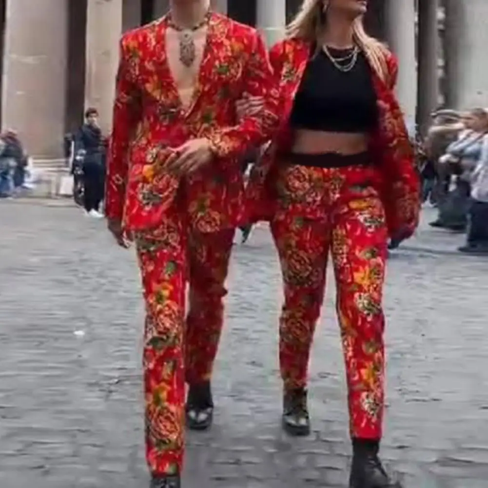 Street Fashion Explosions Northeast Big Flower Suit Festive Suit Men And Women With Big Flower Pants Loose Casual Funny Clothes
Street Fashion Explosions Northeast Big Flower Suit Festive Suit Men And Women With Big Flower Pants Loose Casual Funny Clothes
