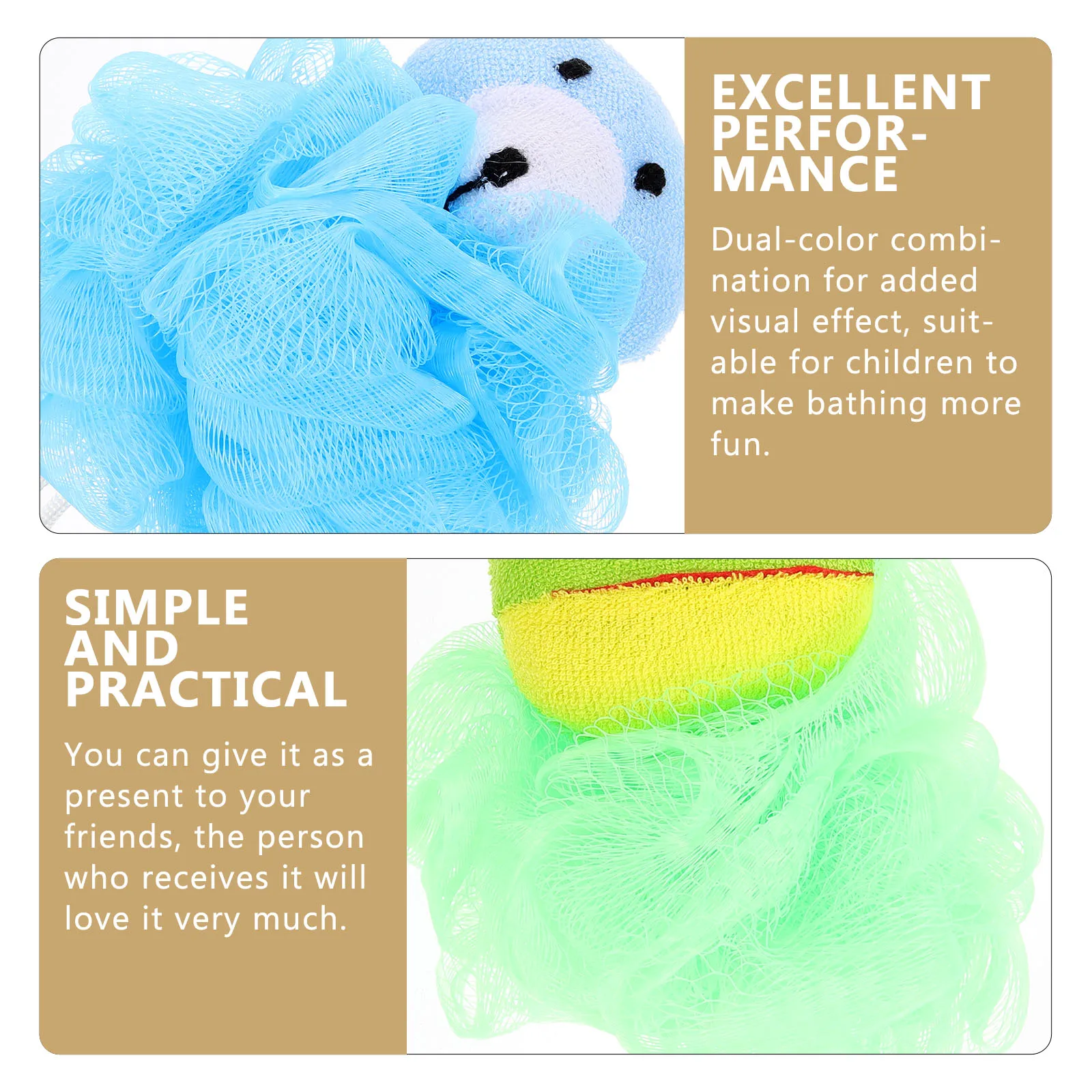 2pcs Cartoon Bath Sponge Kids Soft Cleansing Loofah Green Bear Reusable Baby Shower Scrubber Bath Accessories
2pcs Cartoon Bath Sponge Kids Soft Cleansing Loofah Green Bear Reusable Baby Shower Scrubber Bath Accessories