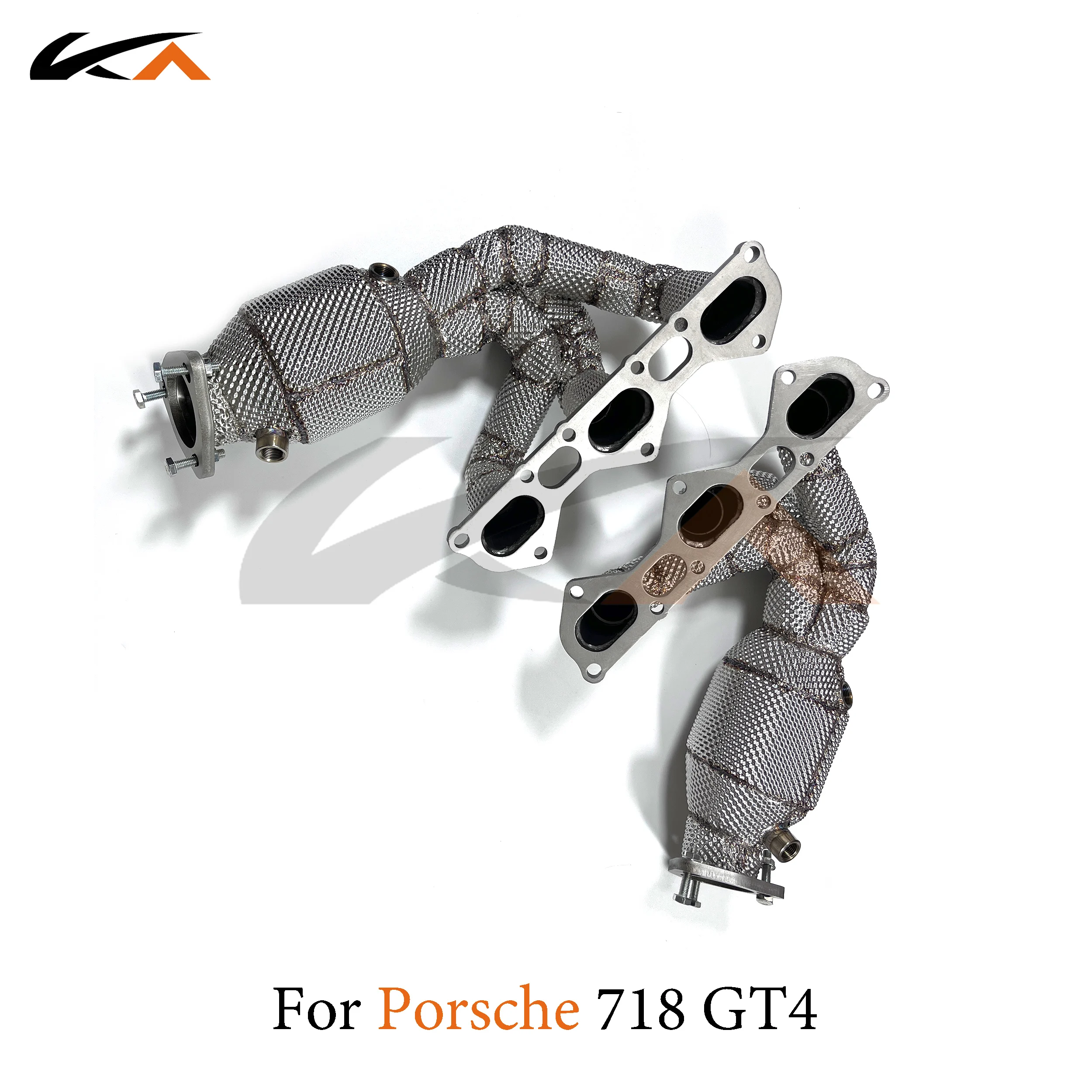 KA Tuning manifold exhaust system stainless steel headers for Porsche 718 GT4 performance parts with heat shield and catalysis
KA Tuning manifold exhaust system stainless steel headers for Porsche 718 GT4 performance parts with heat shield and catalysis