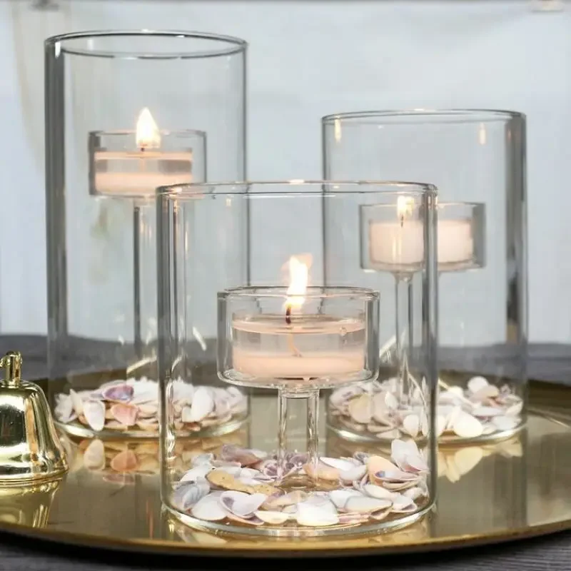 Glass Candle Holders Set for Wedding Centerpieces Modern Tealight Candle Holders for Dining Room Decor Candleholders
Glass Candle Holders Set for Wedding Centerpieces Modern Tealight Candle Holders for Dining Room Decor Candleholders
