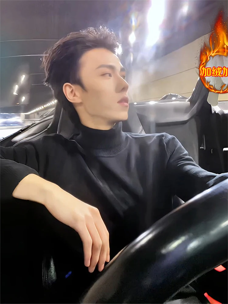 Bla Fce Lined High Ne Трикотаж Slim Fit Warm Sle Корейский High End oulder Line irt для мужчин Осень Зима Faion
Bla Fce Lined High Ne Трикотаж Slim Fit Warm Sle Корейский High End oulder Line irt для мужчин Осень Зима Faion