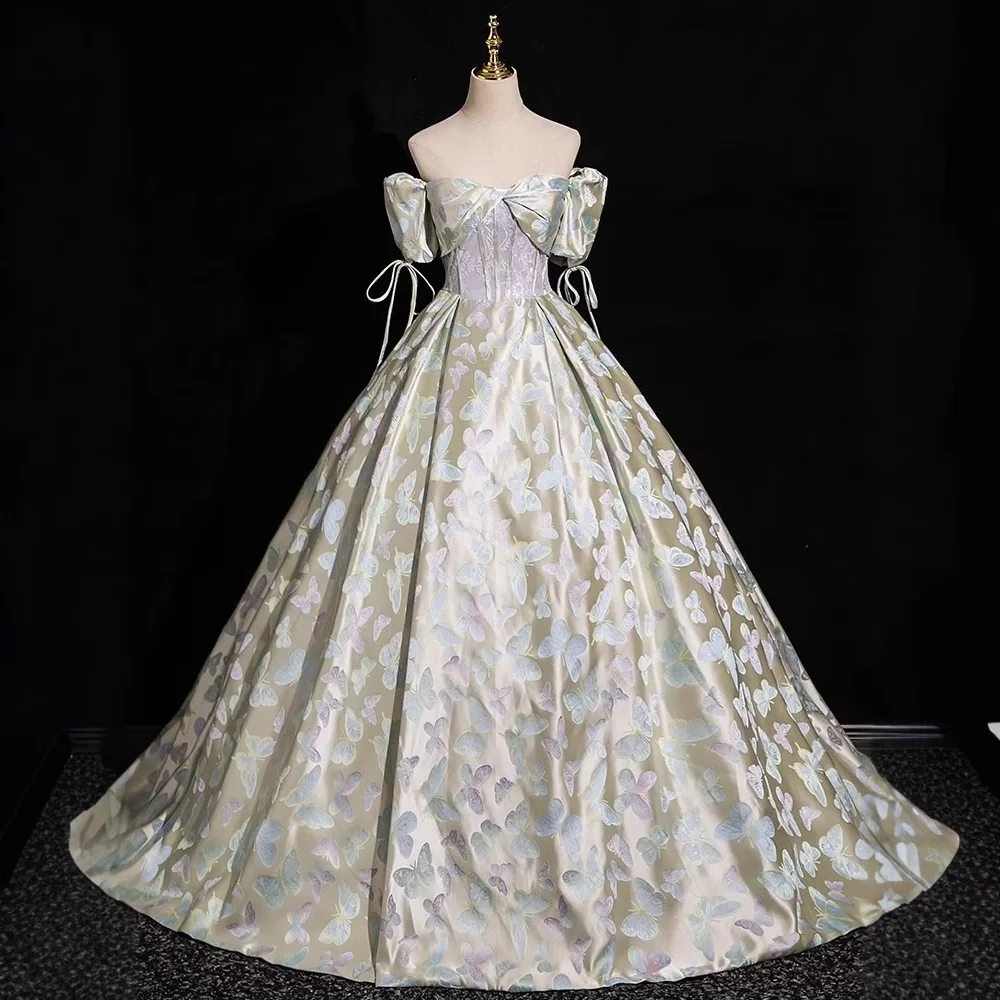 Customized Ball Gown Quinceanera Dresses Puff Sleeves Prom Birthday Party Gowns Formal Occasion Vestido De Anos Sweet 16
Customized Ball Gown Quinceanera Dresses Puff Sleeves Prom Birthday Party Gowns Formal Occasion Vestido De Anos Sweet 16