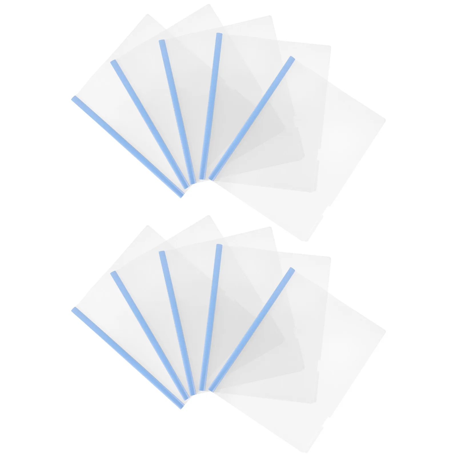 10Pcs Clear Report Covers with Sliding Bar Document Folder Organizer for Office School Teachers Students Files Storage
10Pcs Clear Report Covers with Sliding Bar Document Folder Organizer for Office School Teachers Students Files Storage