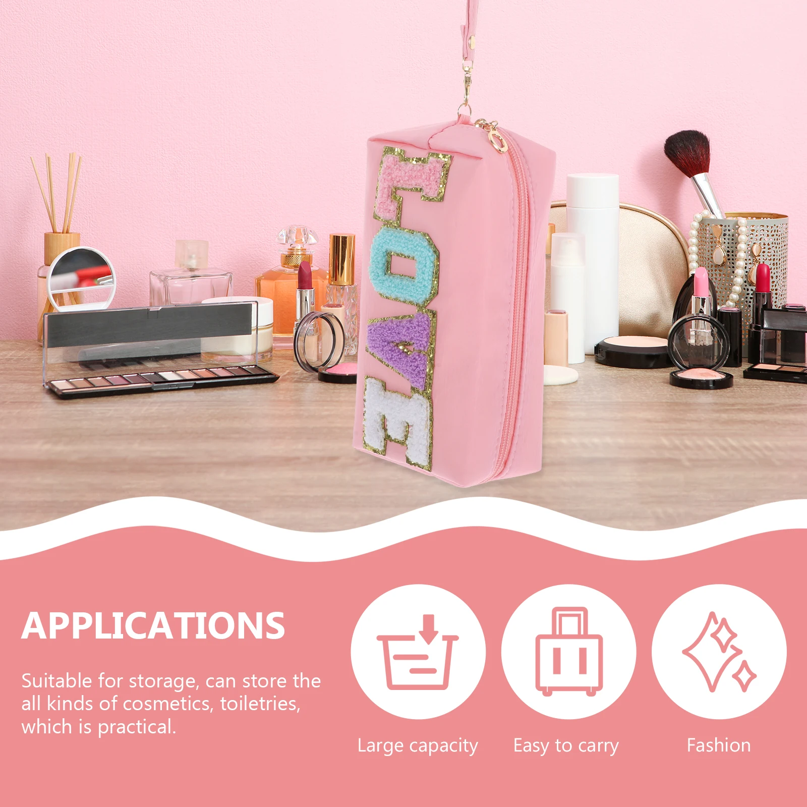 Portable Makeup Bag For Travel Organizer With Zipper Durable Lightweight Holder For Women Toiletry Storage Bag
Portable Makeup Bag For Travel Organizer With Zipper Durable Lightweight Holder For Women Toiletry Storage Bag