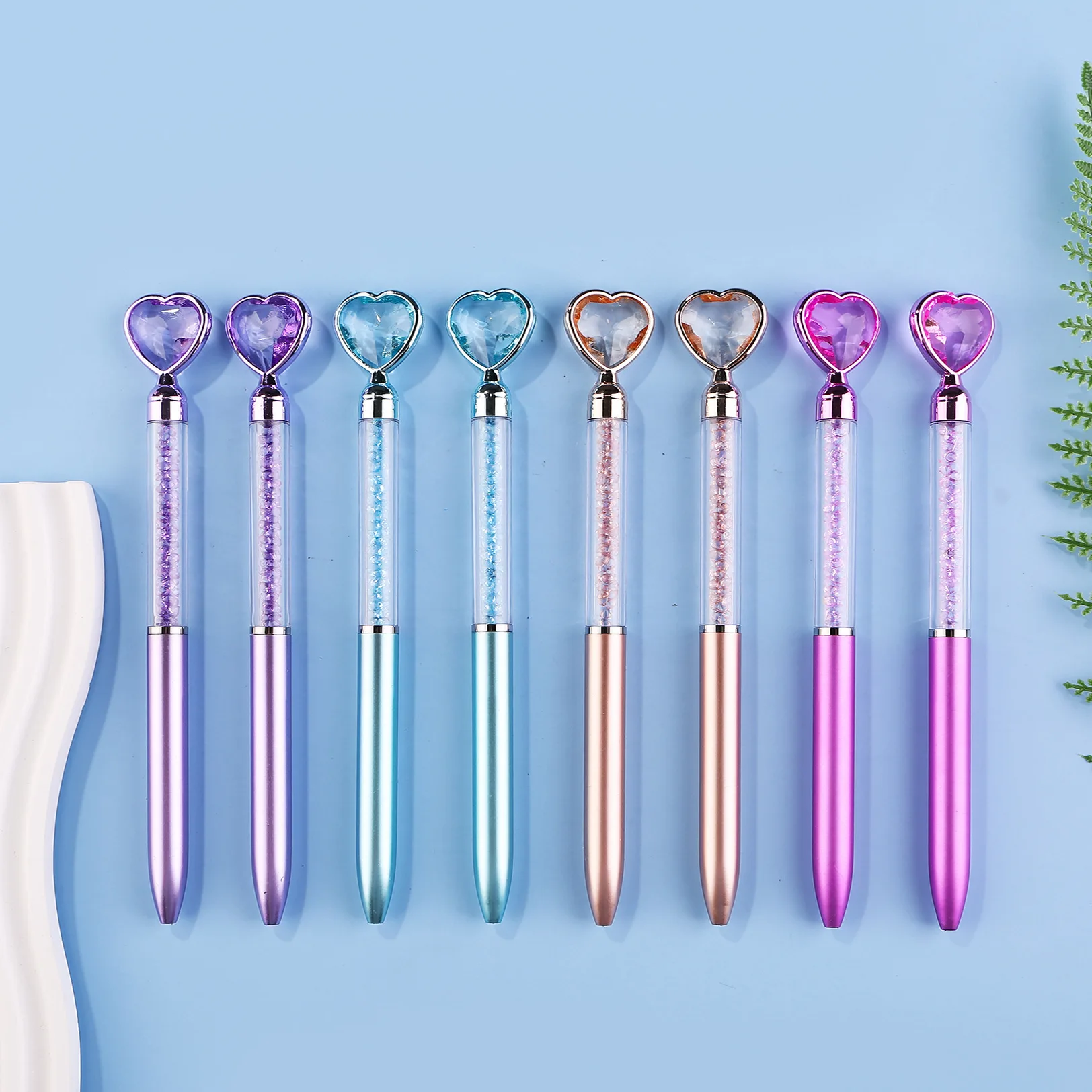 20Pcs/Lot Cute Love Heart Diamond Ballpoint Pen Blue Ink Kawaii Crystal Rotating Gel Pens Kids School Stationery Office Supplies
20Pcs/Lot Cute Love Heart Diamond Ballpoint Pen Blue Ink Kawaii Crystal Rotating Gel Pens Kids School Stationery Office Supplies