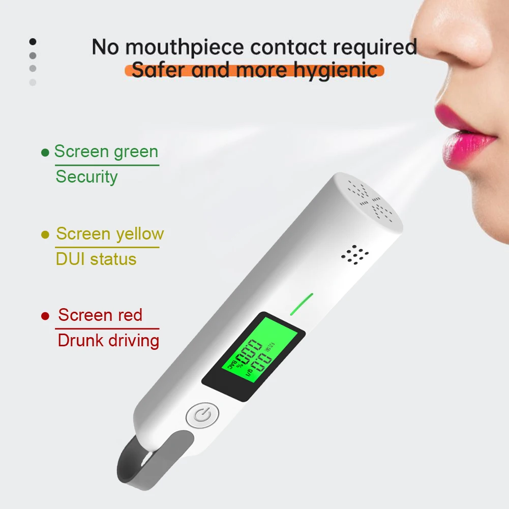 Mini Alcohol Tester Type-C Charging High Sensitivity Breathalyzer High Precision Portable Breathalyzer Digital Alcohol Detector
Mini Alcohol Tester Type-C Charging High Sensitivity Breathalyzer High Precision Portable Breathalyzer Digital Alcohol Detector