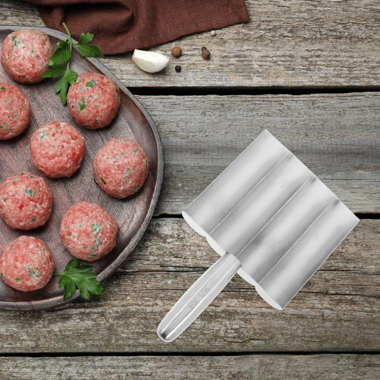Stainless Steel 304 Triple Meatball Maker Tool for DIY Meatballs Fish Balls Shrimp Balls Kitchen Cooking Essential Versatile
Stainless Steel 304 Triple Meatball Maker Tool for DIY Meatballs Fish Balls Shrimp Balls Kitchen Cooking Essential Versatile