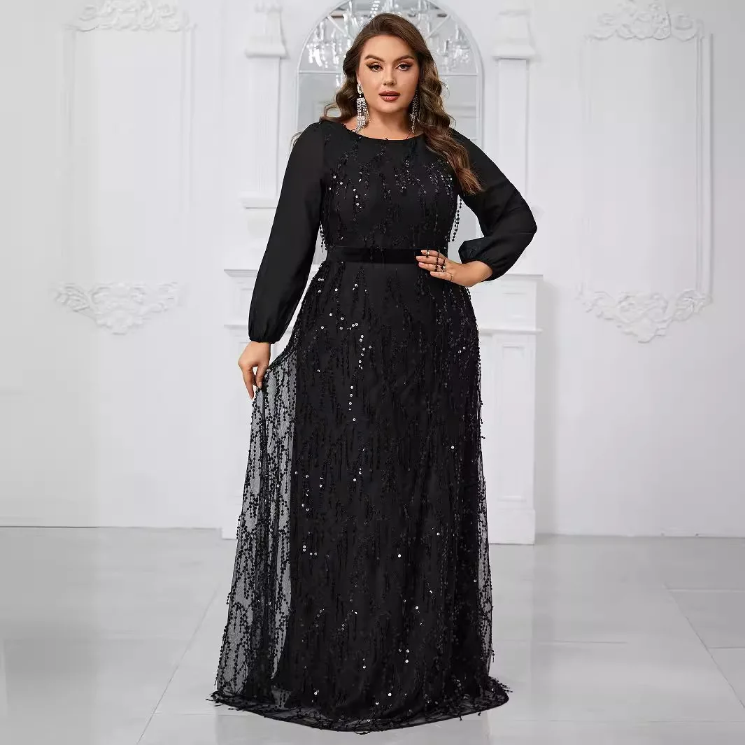 Elegant A-Line Formal Evening Dress Long Sleeve Chiffon Sequin Jewel Neck Sweep Train Wedding Guest Dress 2025 Free Customized
Elegant A-Line Formal Evening Dress Long Sleeve Chiffon Sequin Jewel Neck Sweep Train Wedding Guest Dress 2025 Free Customized