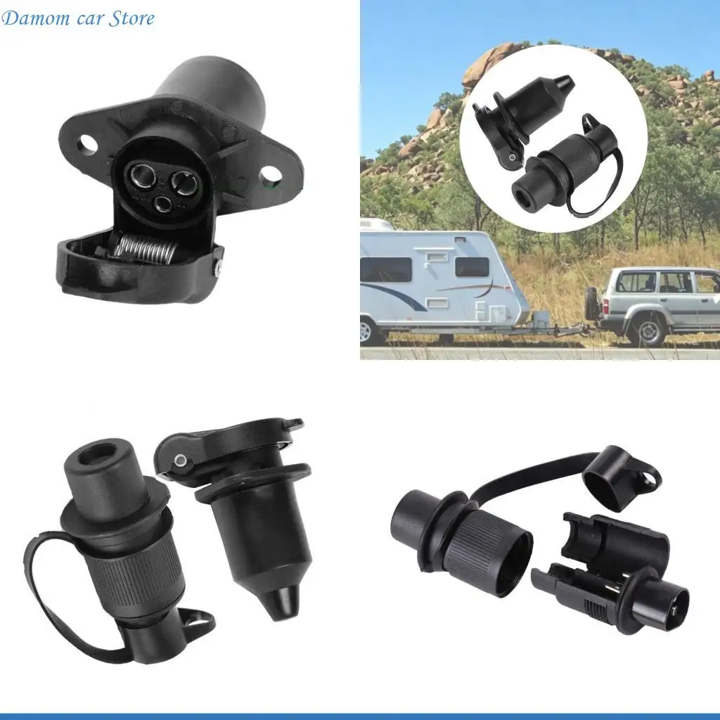 A2UC ABS 3 Pin Trailer Tractor Plug Connector Ensures Stable Current For Towing Caravans Motorhome Trailer Vehicle Lighting
A2UC ABS 3 Pin Trailer Tractor Plug Connector Ensures Stable Current For Towing Caravans Motorhome Trailer Vehicle Lighting