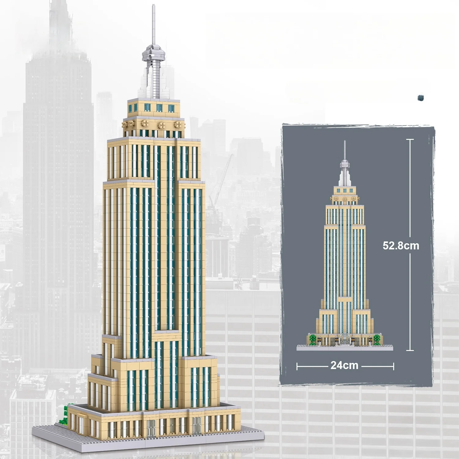 Landmark Architecture Empire State Model Building Micro Mini Building Blocks Toys,Perfect Educational Toy for Kids,Home Décor
Landmark Architecture Empire State Model Building Micro Mini Building Blocks Toys,Perfect Educational Toy for Kids,Home Décor