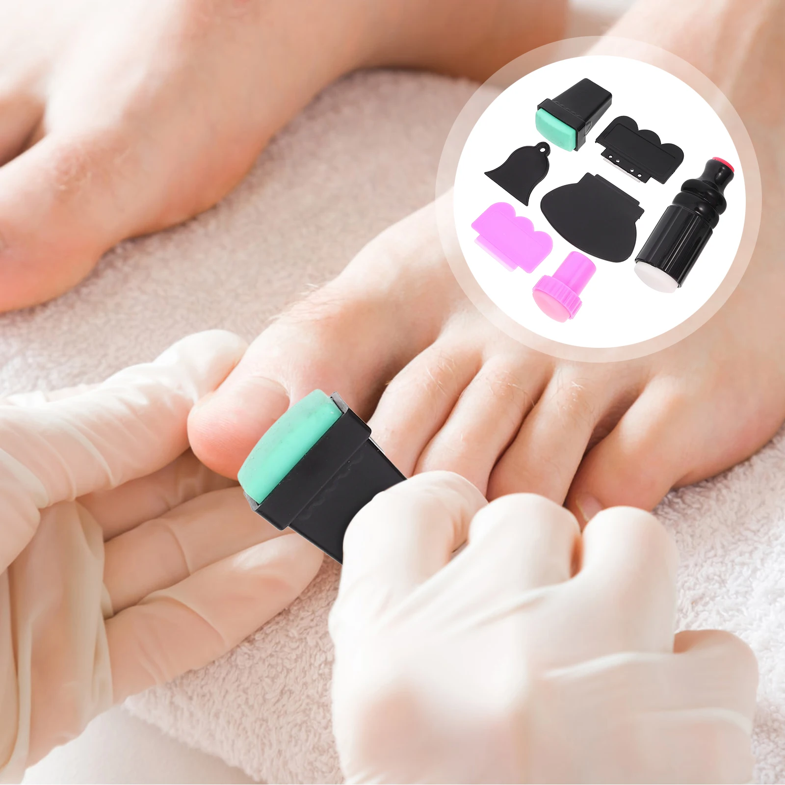 7pcs Nail Art Stamping Tool Setsponge Soft Manicure Stamper Kit For Diy Wedding Party Salon Nail Accessories Stamp Tools
7pcs Nail Art Stamping Tool Setsponge Soft Manicure Stamper Kit For Diy Wedding Party Salon Nail Accessories Stamp Tools