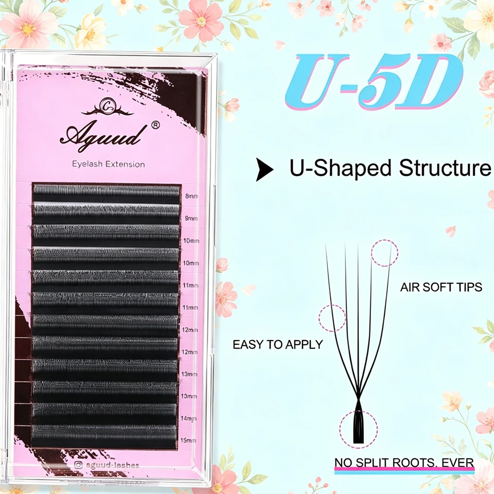 AGUUD U Style Premade Fans Eyelash Extension 2D 3D 4D 5D Faux Mink Natural Soft Bloom Lash Automatic Flowering Volume Eyelashes
AGUUD U Style Premade Fans Eyelash Extension 2D 3D 4D 5D Faux Mink Natural Soft Bloom Lash Automatic Flowering Volume Eyelashes