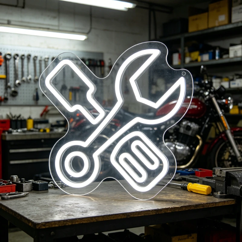 Neon Sign Mechanic Tools LED Night Light USB Rechargeable Garage Workshop Decor for Home Bar Man Cave Father Husband Gift
Neon Sign Mechanic Tools LED Night Light USB Rechargeable Garage Workshop Decor for Home Bar Man Cave Father Husband Gift