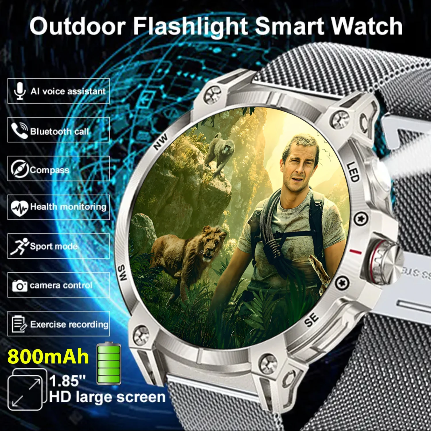 2025New GPS Outdoor Rugged Smart Watch Men LED Lights760 Extra Large mAh Battery Waterproof Watch For Android IOS Smartwatch New
2025New GPS Outdoor Rugged Smart Watch Men LED Lights760 Extra Large mAh Battery Waterproof Watch For Android IOS Smartwatch New