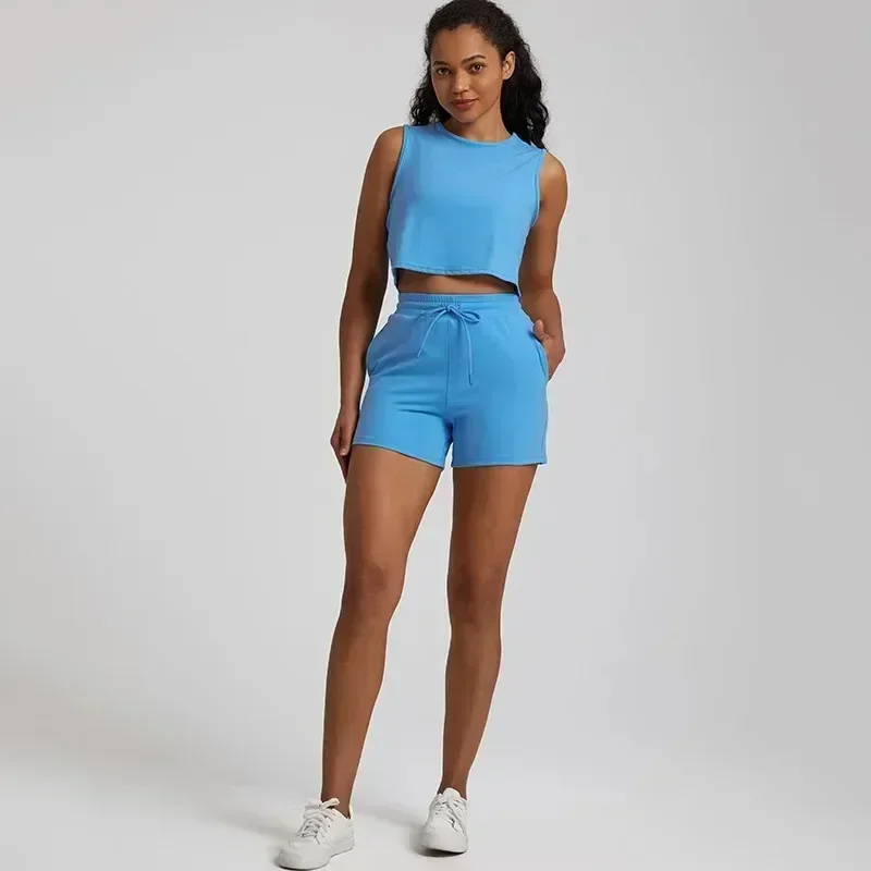 Lemon Women Soft Gym Fitness Yoga Set Drawstring Pocket Short Leg Short Sleeve T-Shirt Top Suit Comprehensive Training Jog Women
Lemon Women Soft Gym Fitness Yoga Set Drawstring Pocket Short Leg Short Sleeve T-Shirt Top Suit Comprehensive Training Jog Women