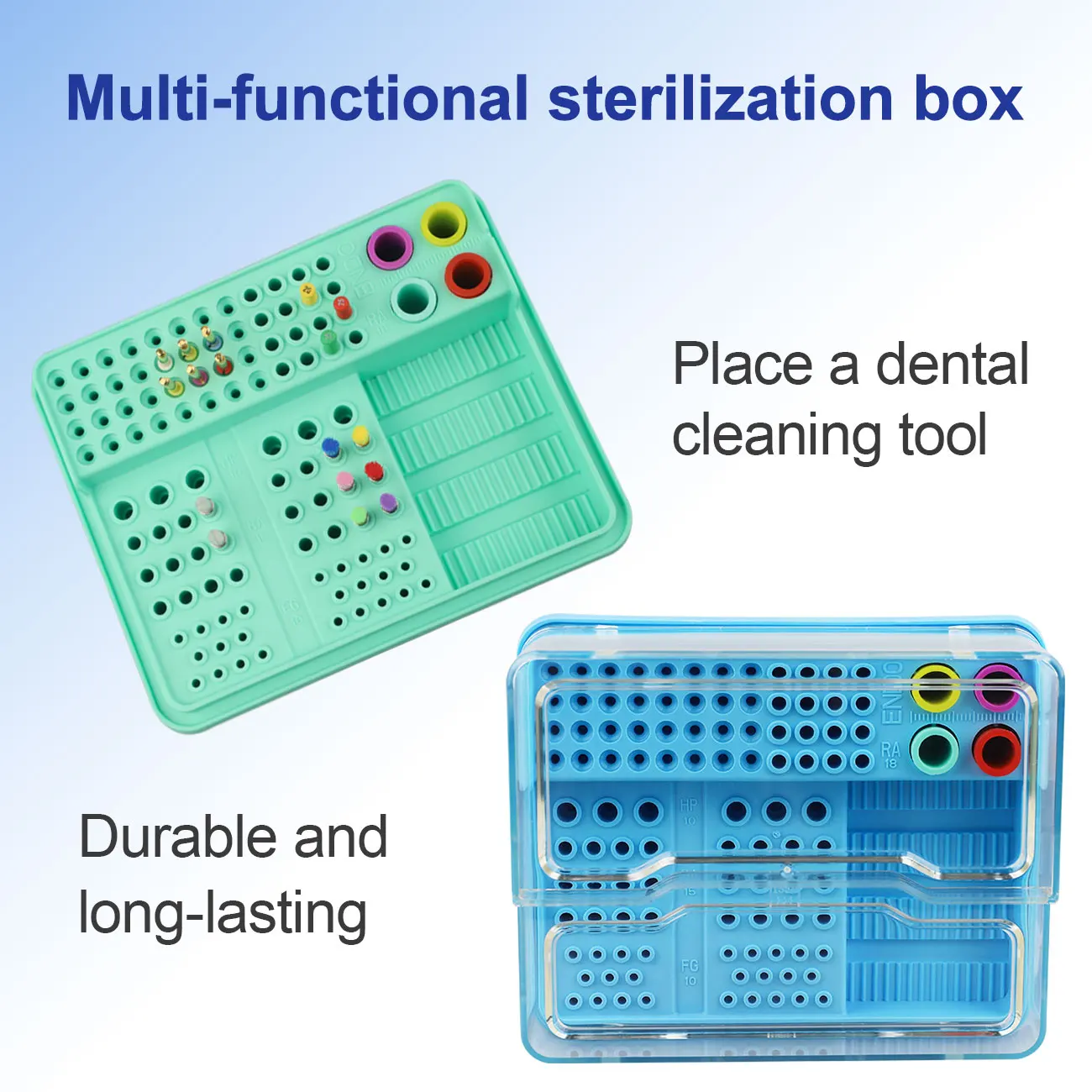 High Quality Autoclavable Dental Tool Organizer For Endo Files And Burs Heat Resistant Sterilization Box With Secure Storage
High Quality Autoclavable Dental Tool Organizer For Endo Files And Burs Heat Resistant Sterilization Box With Secure Storage