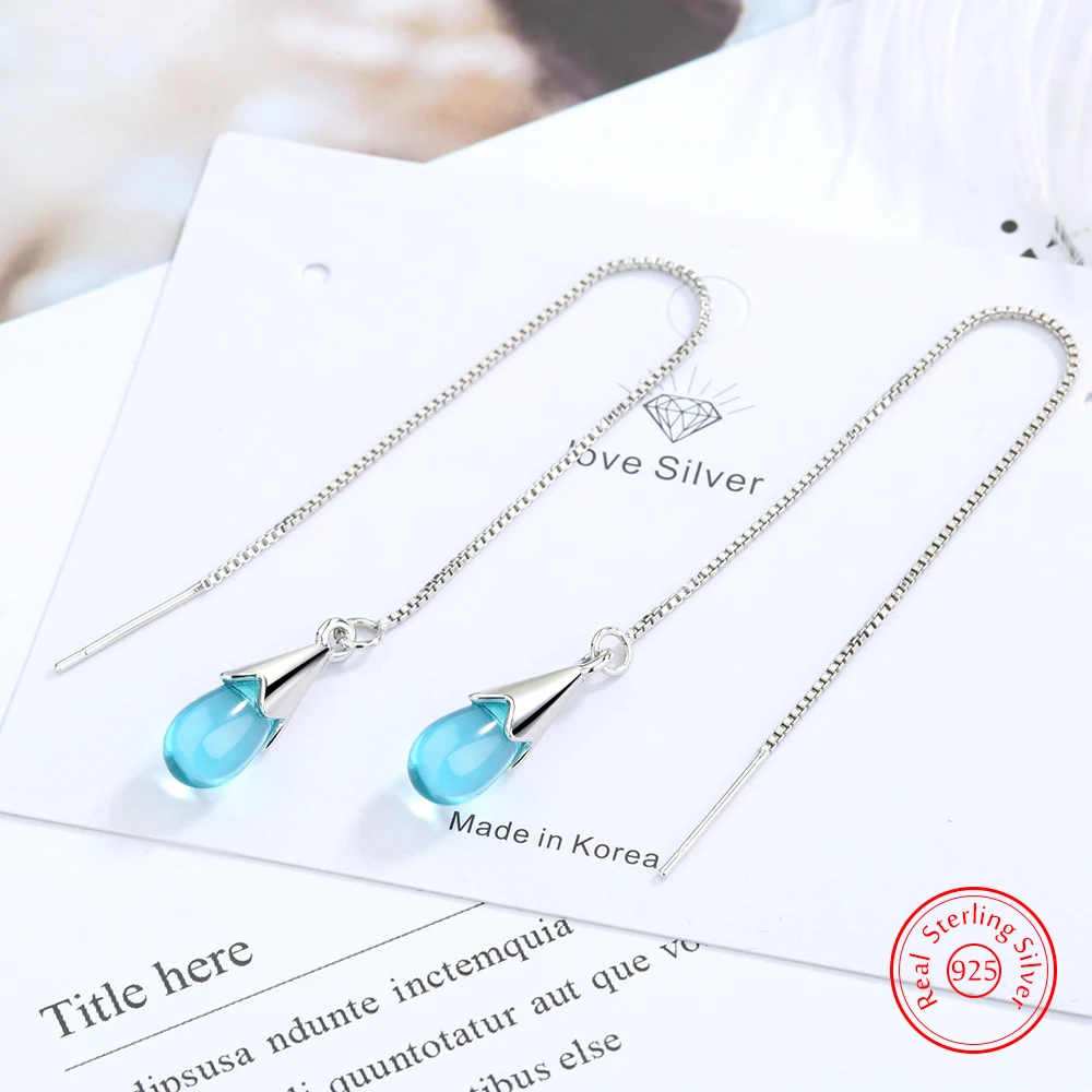 Real 925 Sterling Silver Quality Jewelry New Opal Fashion Water Droplet Drop Earrings For Lady FQL25033
Real 925 Sterling Silver Quality Jewelry New Opal Fashion Water Droplet Drop Earrings For Lady FQL25033
