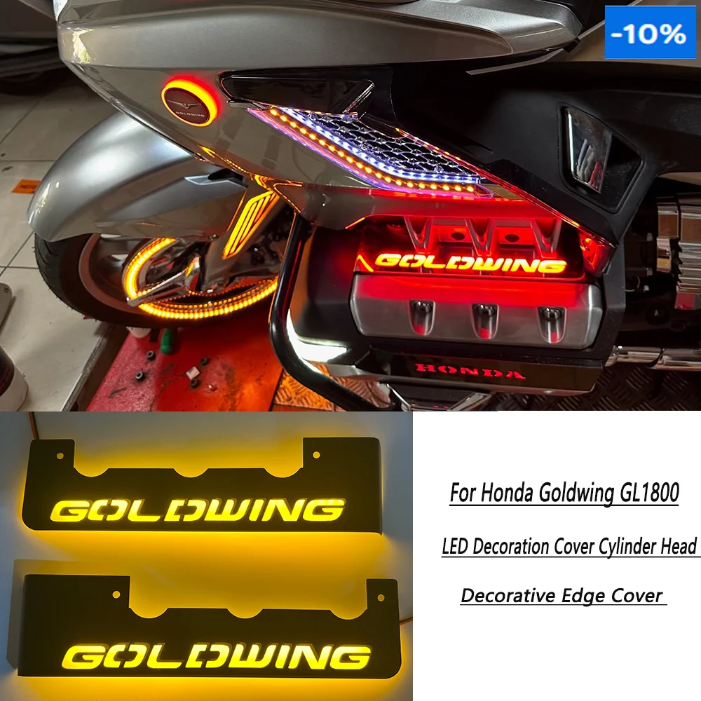 LED Decoration Engine Protection Cover Cylinder Head Decorative Edge Cover For Honda Gold Wing 1800 GL1800 2018-2024 Motorcycle
LED Decoration Engine Protection Cover Cylinder Head Decorative Edge Cover For Honda Gold Wing 1800 GL1800 2018-2024 Motorcycle