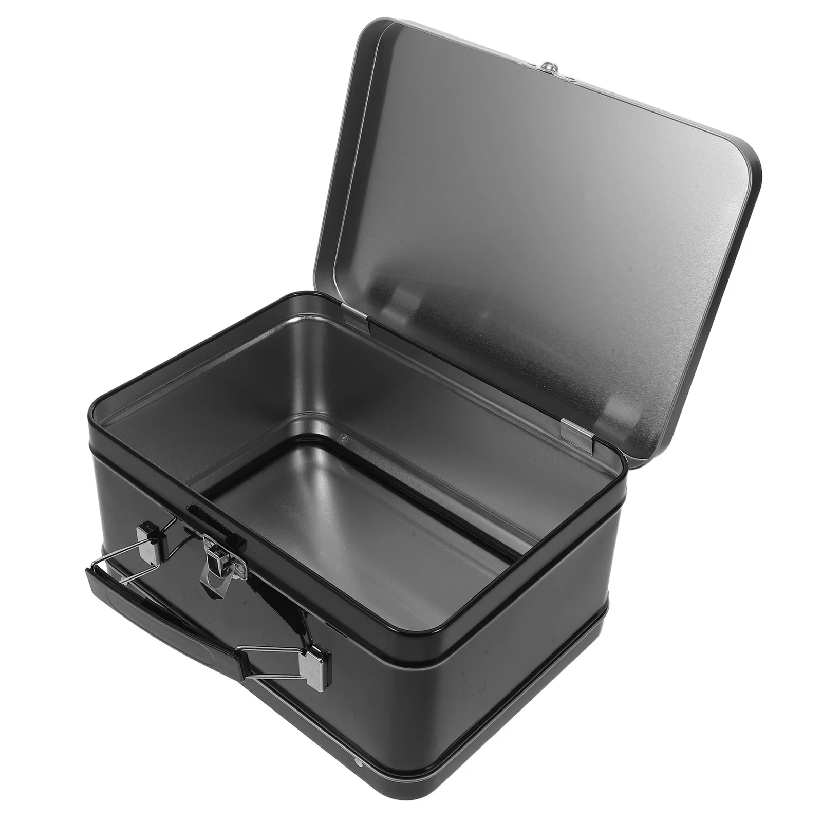 Tinplate Lunch Box Metal Storage Container Leakproof Hinged Flip Lid Secure Lock Portable Handle Vintage Keepsake Snack Candy
Tinplate Lunch Box Metal Storage Container Leakproof Hinged Flip Lid Secure Lock Portable Handle Vintage Keepsake Snack Candy
