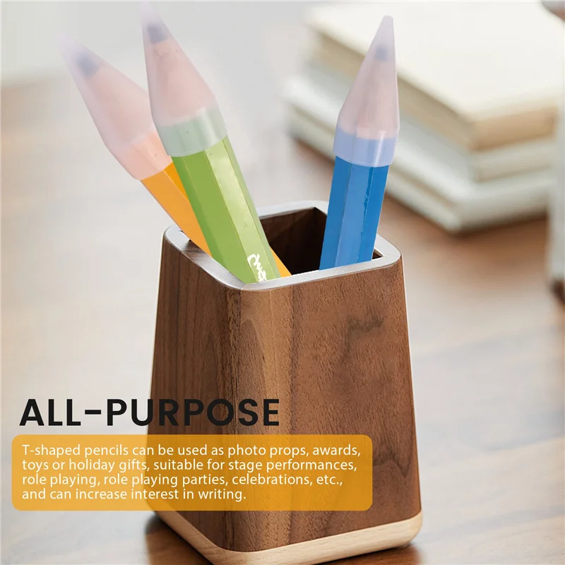 6 Pcs Wooden Jumbo Pencils For Prop, Funny Big Pencil Huge Giant Pencil 14 Inch Pencil For Home And School Supplies
6 Pcs Wooden Jumbo Pencils For Prop, Funny Big Pencil Huge Giant Pencil 14 Inch Pencil For Home And School Supplies