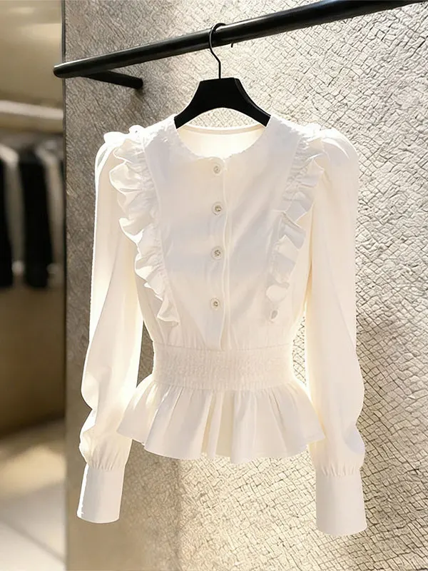 Elegant White Women's Shirt Spring 2026 New Design Sensation Slimming Waist Tunic Top Korean Style Commute Fashion
Elegant White Women's Shirt Spring 2026 New Design Sensation Slimming Waist Tunic Top Korean Style Commute Fashion